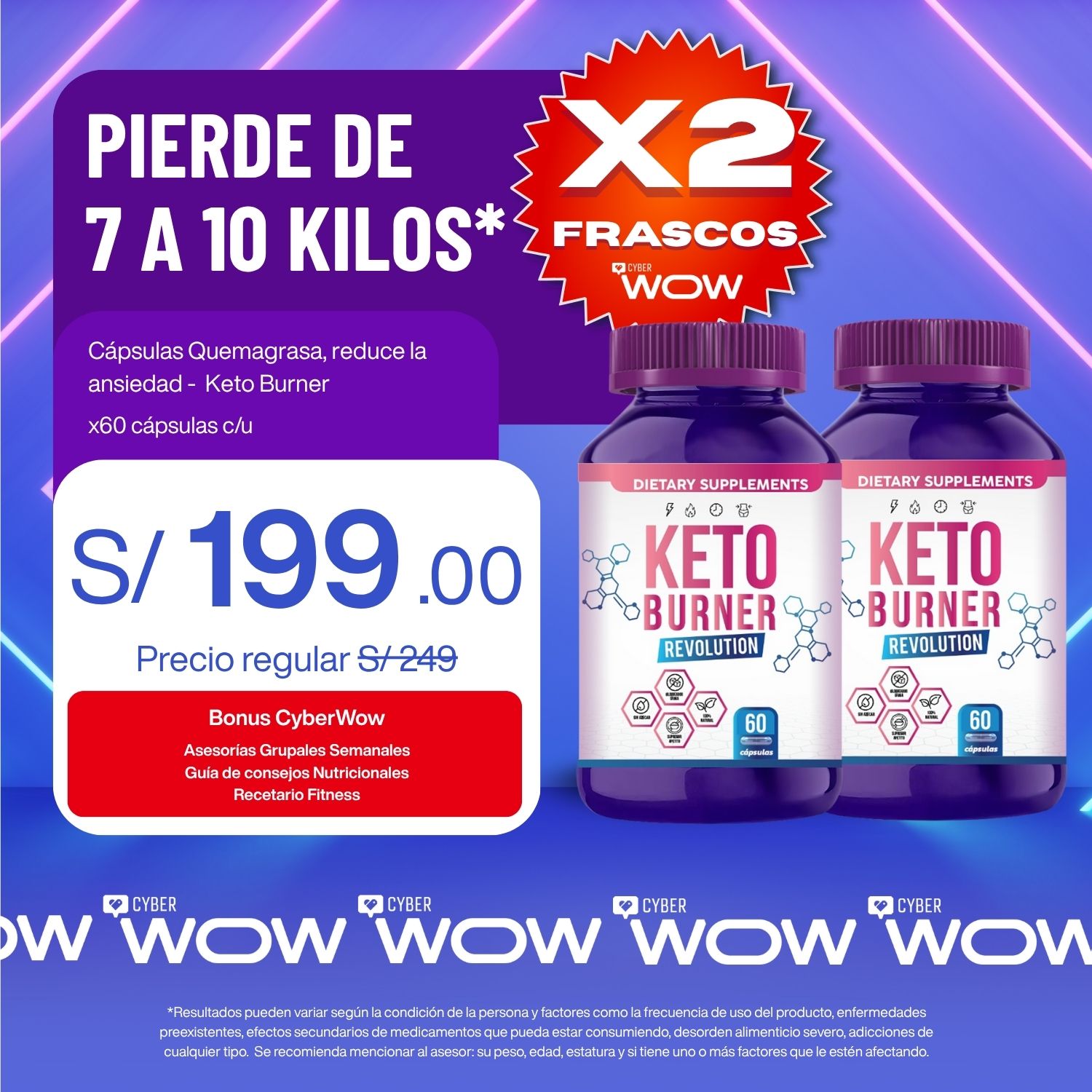 Keto Burner Revolution - 2 Frascos